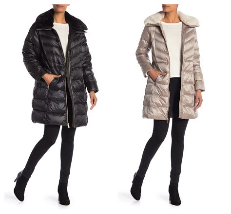 michael kors missy faux shearling nylon jacket nordstrom rack|Michael Kors Coats & Jackets for Women .